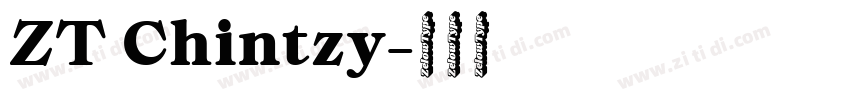 ZT Chintzy字体转换